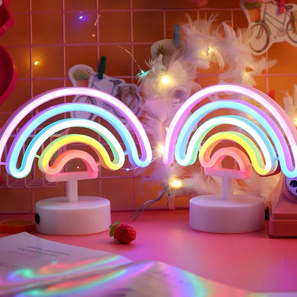 Cute factory Rainbow Open LED Light