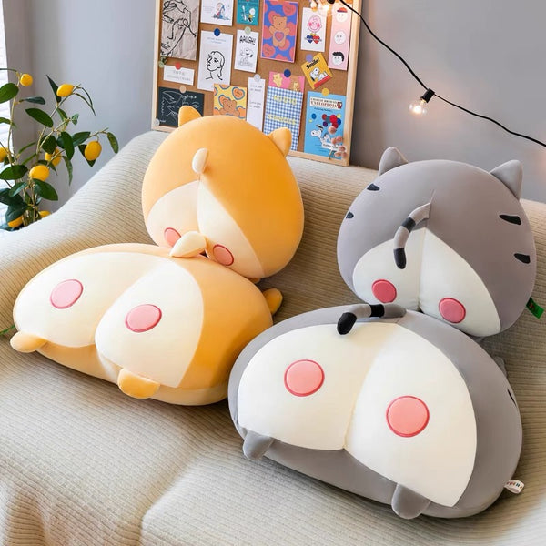 Cute Corgi Kawaii Plush Toy Cushion with Blanket, Great for Gifts – Plushie  Depot