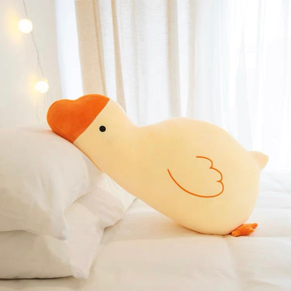 Cute Create Soft Fluffy Goose Plush Chair Cushion - Peachymart