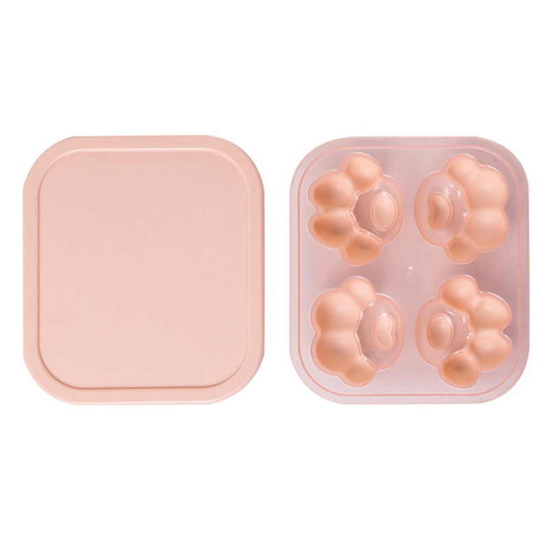 Cute Silicone Cat Paw Shaped Ice Cube/ Chocolate Tray Mold - Peachymart