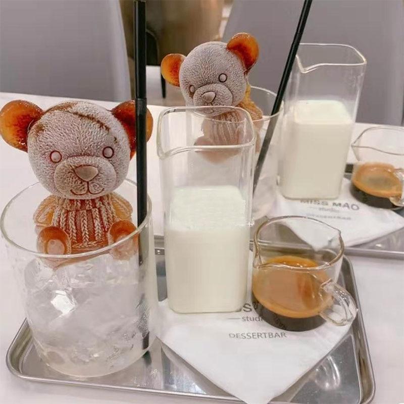 Cute Kawaii Teddy Bear 3D Ice Cube Silicone Mold - Peachymart