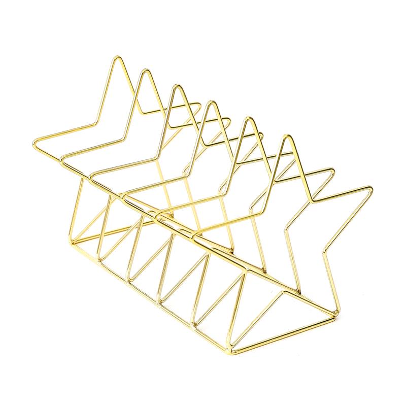 Nordic Style Cute Star Shape Wired Multi Book Stand Rank - Peachymart