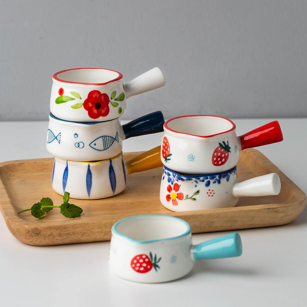 Buy Wholesale China Design Mini Single Handle Ceramic Milk Pot
