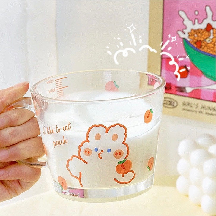 Kawaii Glass Coffee Mug Breakfast Milk Tea Household Strawberry Drinking  Glass Cup - China Glass Bottle and Coffee Mug price