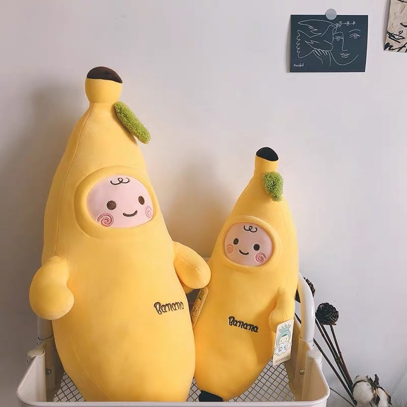 3 Sizes Banana Plush Toy Banana Plush Toy Soft Fruit Shaped