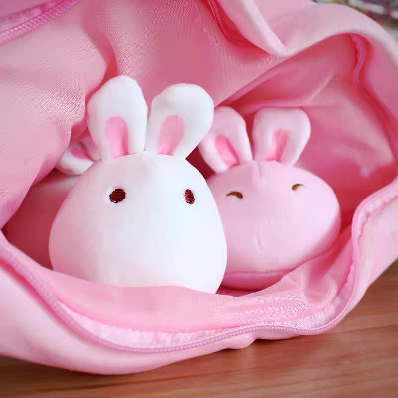1pc 20-45CM Kawaii Plush Rabbit Toys Cute Round Bunny Holding Peach Stuffed  Animal Doll Pillow Cushion for Baby Kids Girls Gift